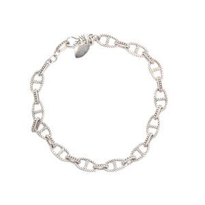ANNIKA WITT Silver Made In Bali Sterling Silver 7.5in Marina Link Bracelet
